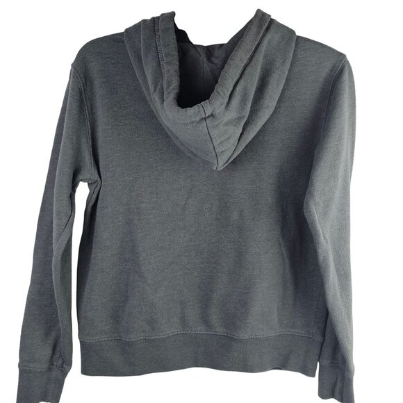 Y2K Style Hipster Aeropostale 1987 Floral Embroider Gray Hoodie Sweater Womens S - Picture 2 of 10